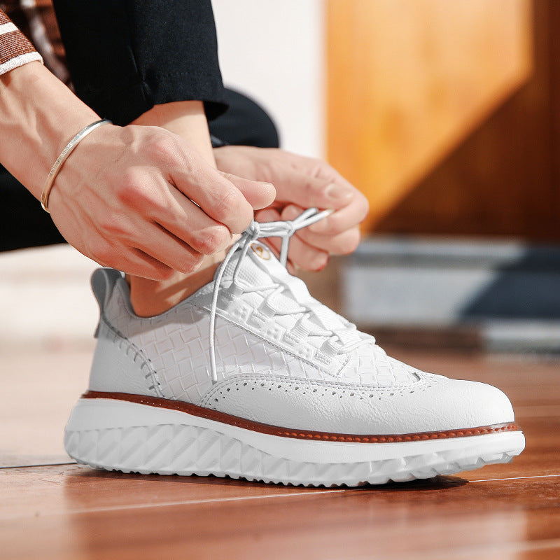 New Men's Casual Thick-Soled Shoes for Spring Summer Autumn 2025 Daily Outdoor Commuting Fashionable Sports Footwear