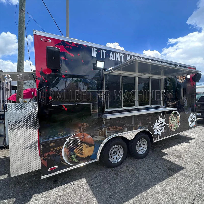 Allbetter Fully Equipped Food Truck For Sale Custom Concession Trailer Bubble Tea Coffee Vending Cart