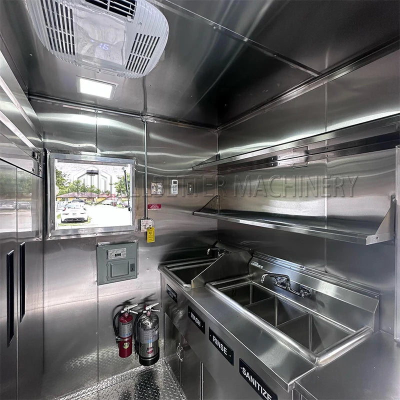 Allbetter Fully Equipped Food Truck For Sale Custom Concession Trailer Bubble Tea Coffee Vending Cart