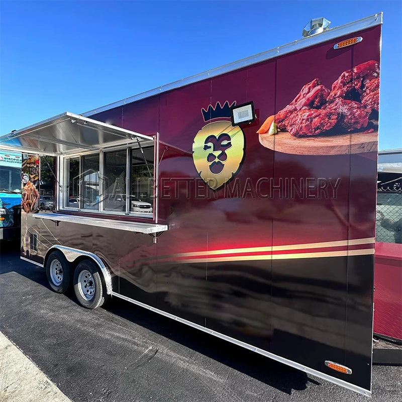 Allbetter Fully Equipped Food Truck For Sale Custom Concession Trailer Bubble Tea Coffee Vending Cart