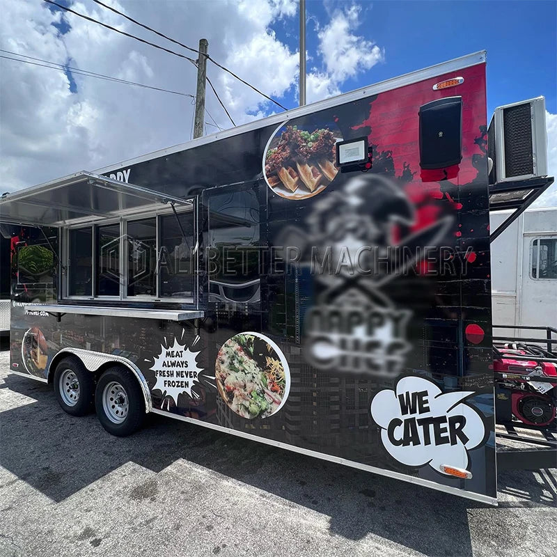 Allbetter Fully Equipped Food Truck For Sale Custom Concession Trailer Bubble Tea Coffee Vending Cart