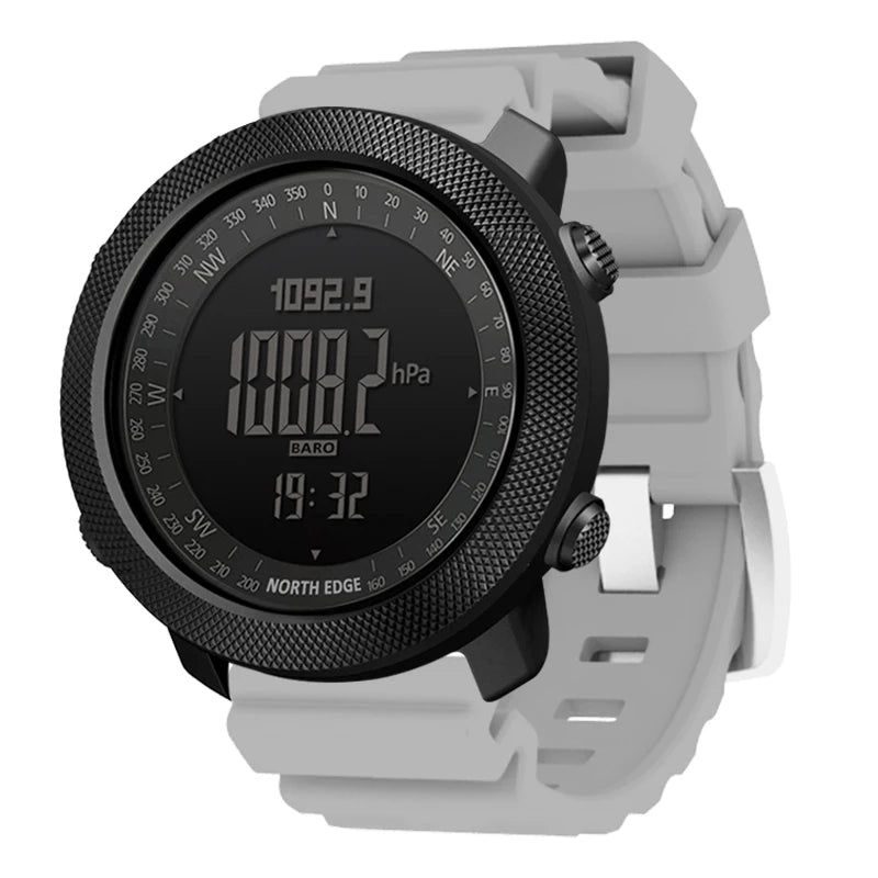 North Edge Men's Sport Digital Watch Waterproof 50m Running Swimming Military Army Altimeter Barometer Compass