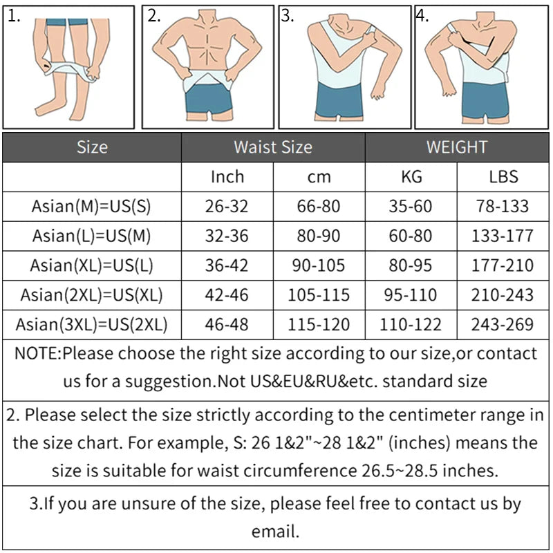 Men Slimming Body Shaper Belly Control Shapewear Waist Trainer Corrective Posture Vest Corset
