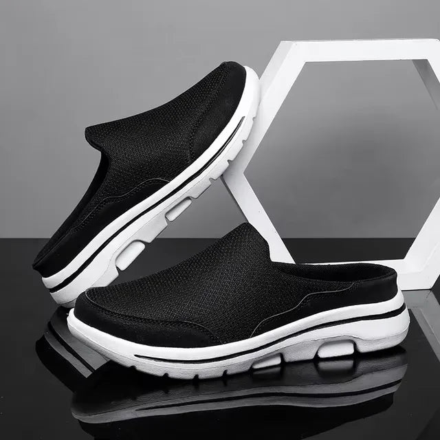 Ngouxm Men Slippers Summer Breathable Home Indoor Slippers Men Thick Bottom Slides Fashion Couple Walking Shoes Chanclas Hombre