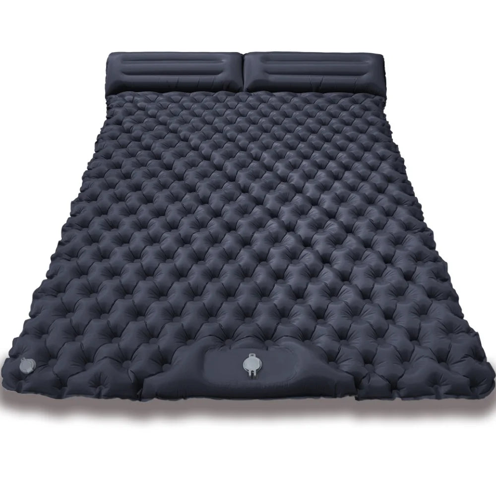 Portable Double Sleeping Pad TPU Ultra Lightweight Camping Air Mattress Extra Wide Inflatable Tent Sleeping Mat