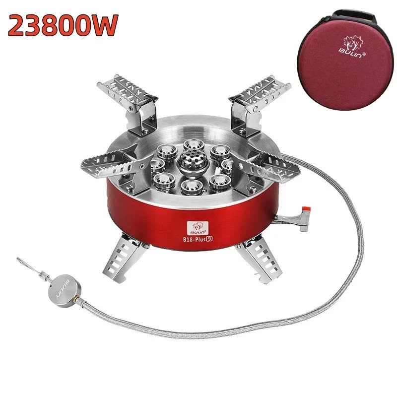 BULIN BL100-B18 Plus 9 Stove Seven/Nine Core Burner Camping Stove 18000W/23800W Super Firepower Outdoor Portable Gas