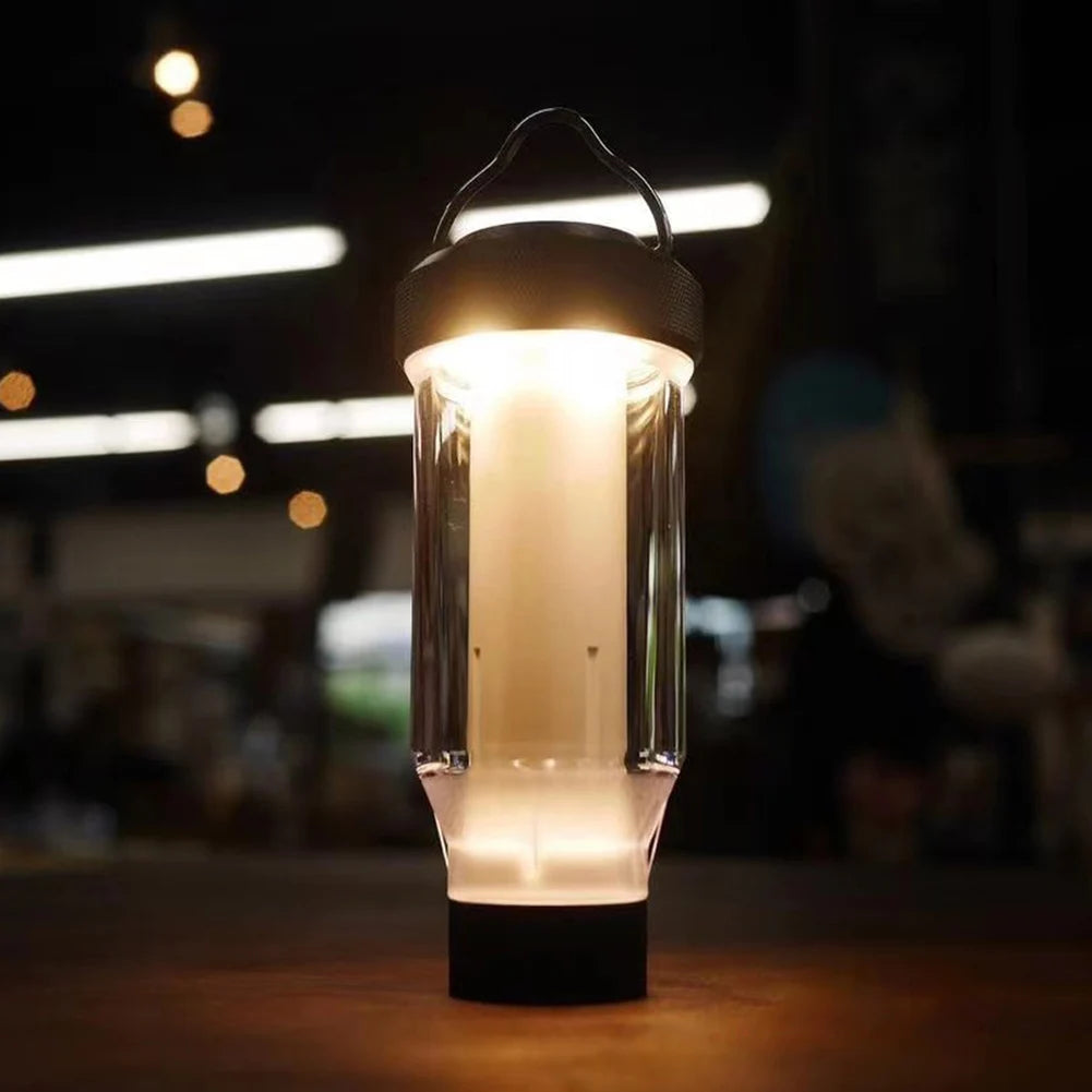 160LM Night Light Last Up To 6H Outdoor Tent Lamp Type-C Charging 2000MAH Camping Light IPX4 Waterproof for Emergency BBQ Picnic