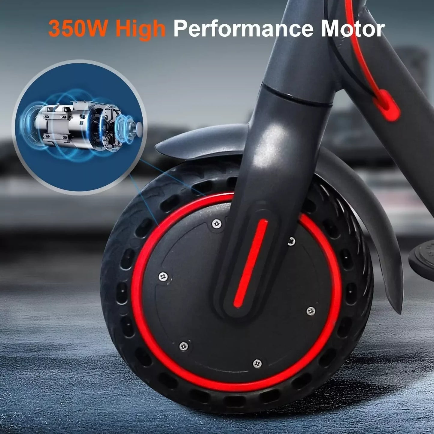 Lp60 Electric Scooter 350W 25km/h App Smart Control Folding Scooter 8.5 Inch Tire 30km Max Range for Adult