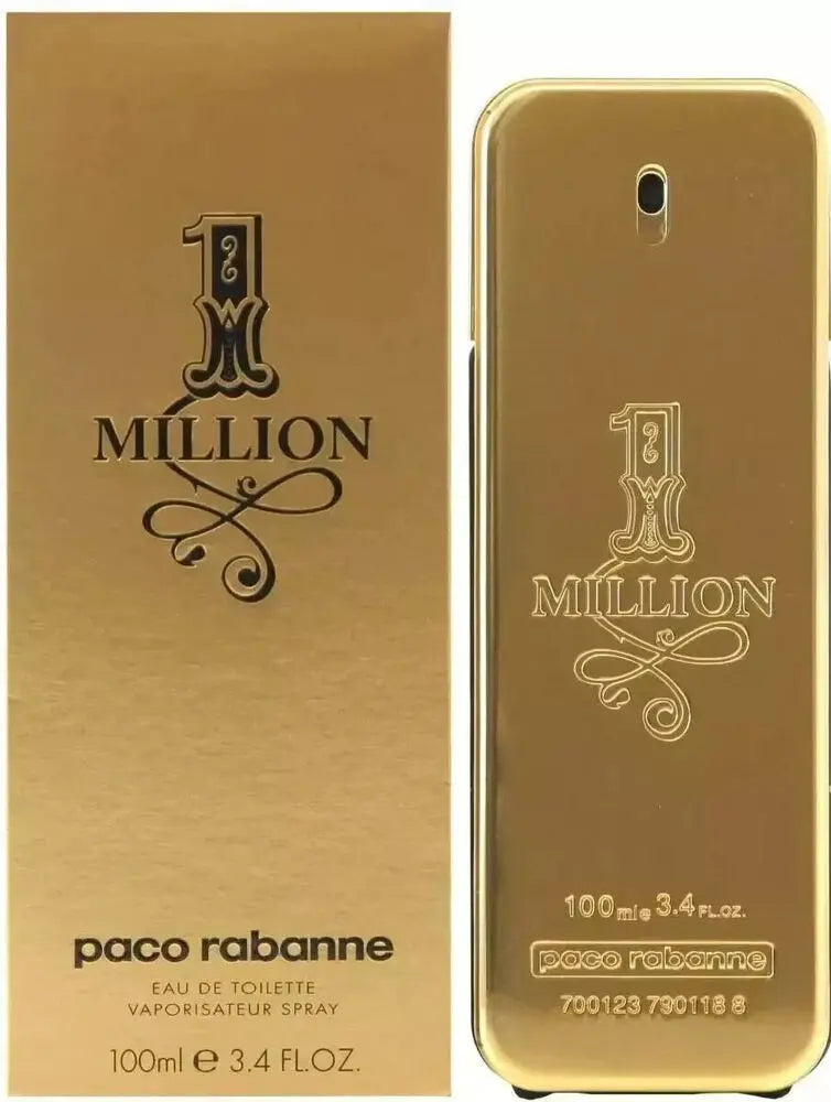 1 Million By Paco Rabanne For Men's Eau De Toilette TESTER 3.4 fl oz 100 ml Men's Cologne New in Box USA