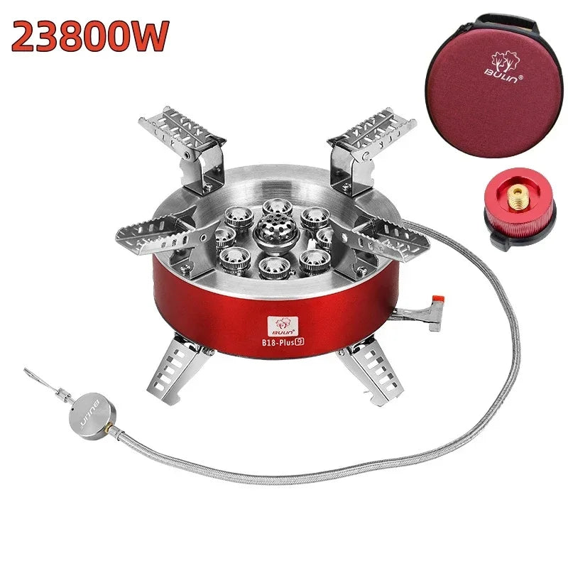 BULIN BL100-B18 Plus 9 Stove Seven/Nine Core Burner Camping Stove 18000W/23800W Super Firepower Outdoor Portable Gas