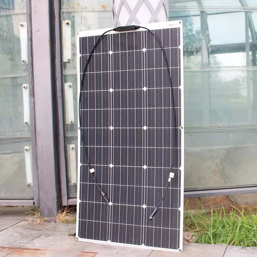 12V Flexible Solar Panel 100W 200W 300W 400W 500W 600W Bendable Waterproof Monocrystalline Solar Panel for RV and Boat