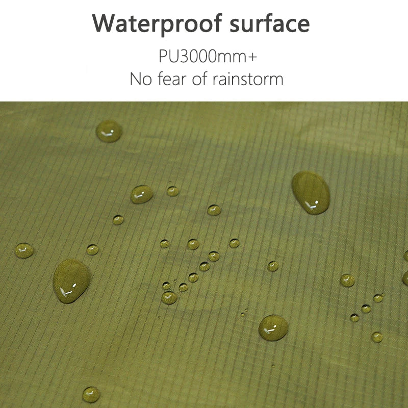 Waterproof Tent Tarp with 19 Hang Points Survival Tent for Outdoor Camping Tactical Sun Shelter Lightweight Sunshade Awning 4x4 3x4 3x3