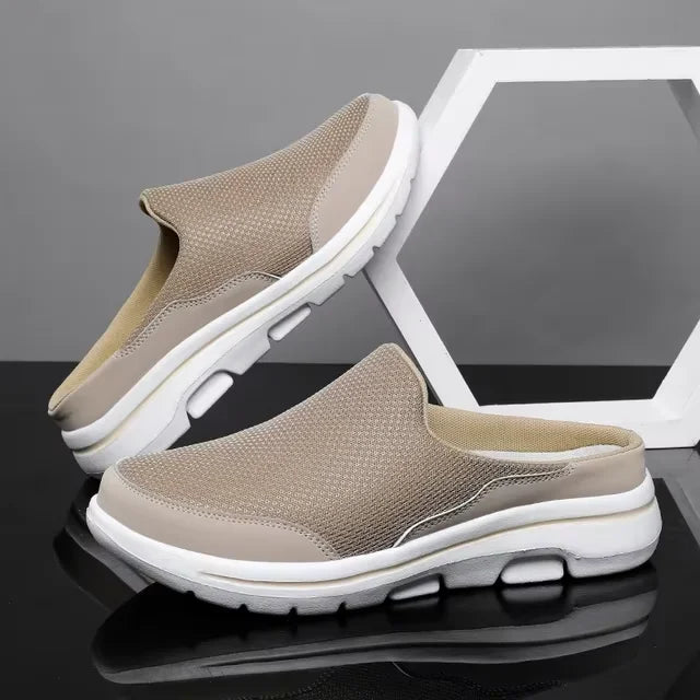 Ngouxm Men Slippers Summer Breathable Home Indoor Slippers Men Thick Bottom Slides Fashion Couple Walking Shoes Chanclas Hombre