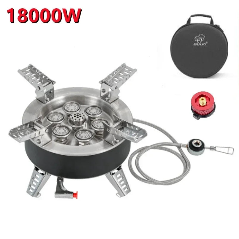 BULIN BL100-B18 Plus 9 Stove Seven/Nine Core Burner Camping Stove 18000W/23800W Super Firepower Outdoor Portable Gas