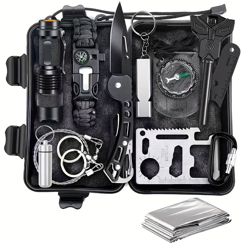 142 Piece Professional Survival Kit With Molle Bag Outdoor Multifunctional Tools For Camping Adventures