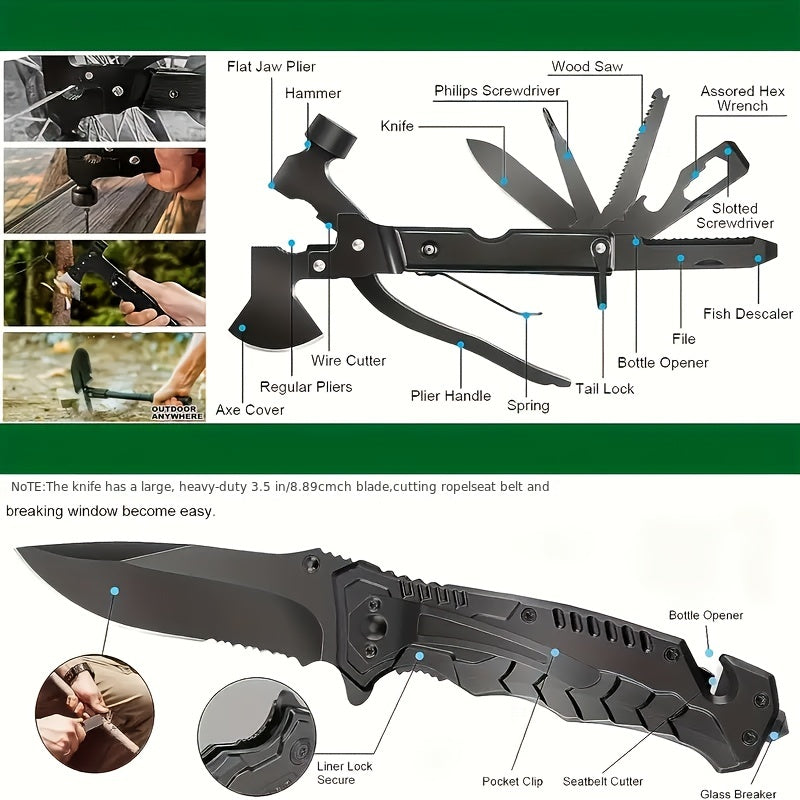 142 Piece Professional Survival Kit With Molle Bag Outdoor Multifunctional Tools For Camping Adventures