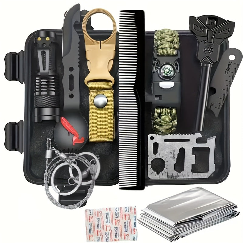 142 Piece Professional Survival Kit With Molle Bag Outdoor Multifunctional Tools For Camping Adventures