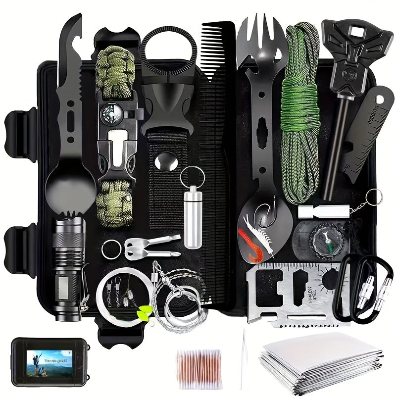 142 Piece Professional Survival Kit With Molle Bag Outdoor Multifunctional Tools For Camping Adventures