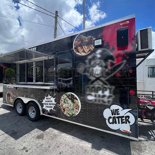 Allbetter Fully Equipped Food Truck For Sale Custom Concession Trailer Bubble Tea Coffee Vending Cart