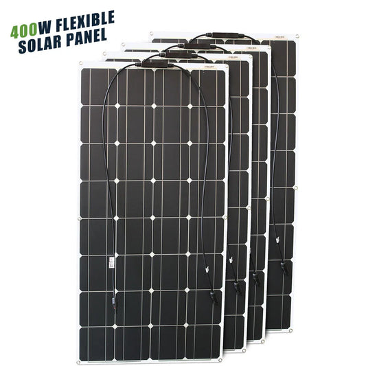 12V Flexible Solar Panel 100W 200W 300W 400W 500W 600W Bendable Waterproof Monocrystalline Solar Panel for RV and Boat