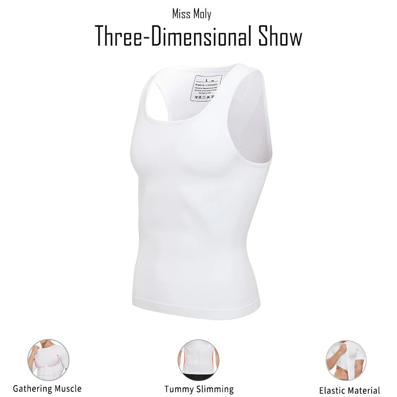 Men Slimming Body Shaper Belly Control Shapewear Waist Trainer Corrective Posture Vest Corset