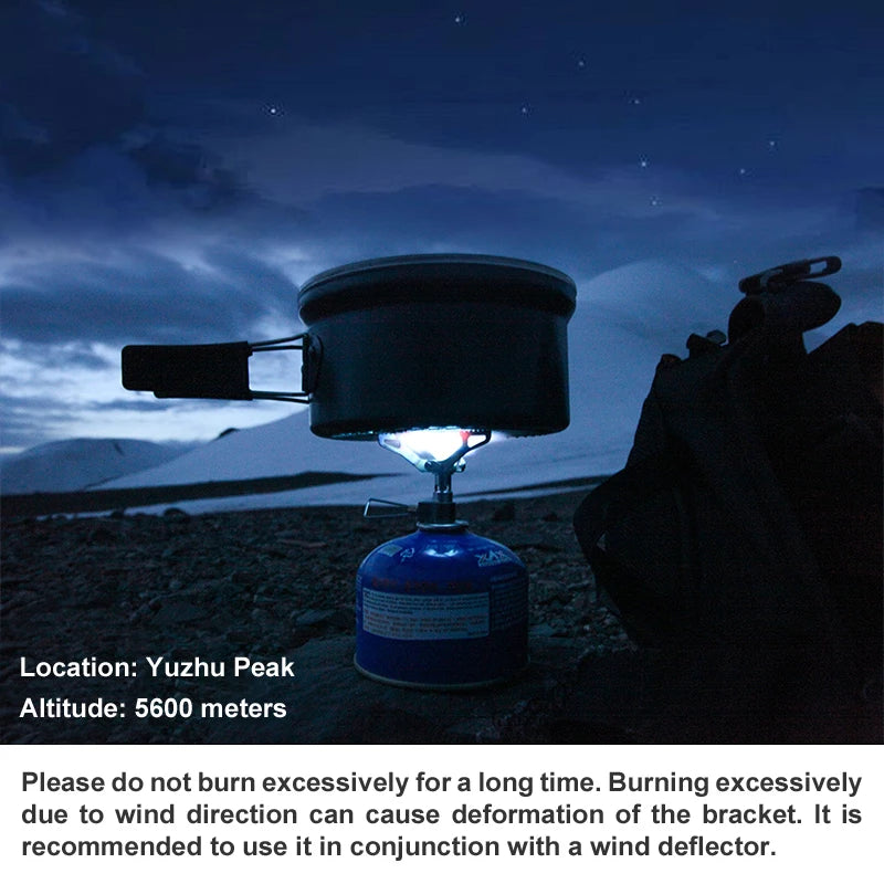 BRS Outdoor Gas Stove Mini Camping Gas Burner 25g Ultralight Titanium Picnic Hiking Cooking Stove BRS-3000T