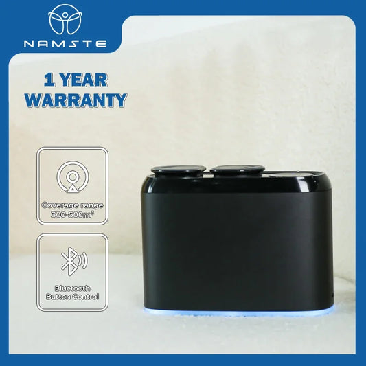 100m³ USB Charge Home Aroma Diffuser Room Fragrance Air Freshener Double Nozzle Set Two Scents Bluetooth App