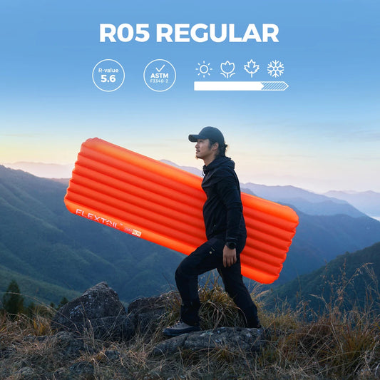 Flextail Zero Mattress Plus 196cm Insulated Sleeping Pad with 5.6 R Value Ultralight Inflatable Camping Mat