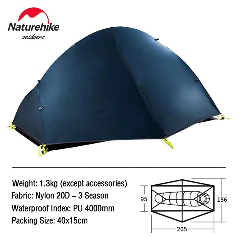 Naturehike Ultralight 1 2 Person Waterproof Camping Tent Outdoor Travel Sun Shelter Canopy
