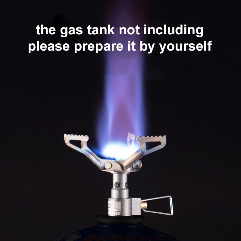 BRS Outdoor Gas Stove Mini Camping Gas Burner 25g Ultralight Titanium Picnic Hiking Cooking Stove BRS-3000T