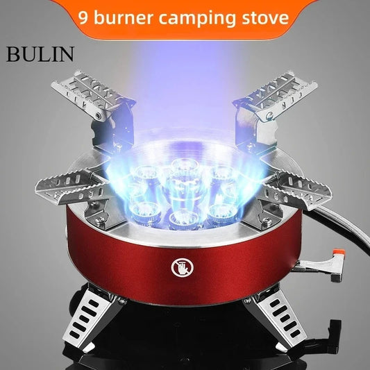 BULIN BL100-B18 Plus 9 Stove Seven/Nine Core Burner Camping Stove 18000W/23800W Super Firepower Outdoor Portable Gas