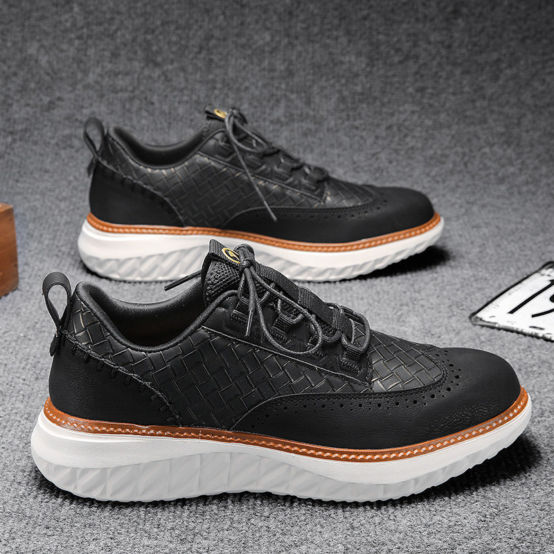 New Men's Casual Thick-Soled Shoes for Spring Summer Autumn 2025 Daily Outdoor Commuting Fashionable Sports Footwear