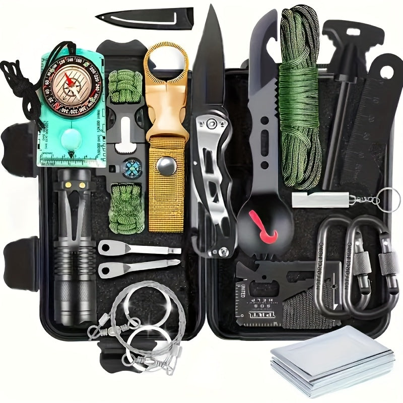 142 Piece Professional Survival Kit With Molle Bag Outdoor Multifunctional Tools For Camping Adventures