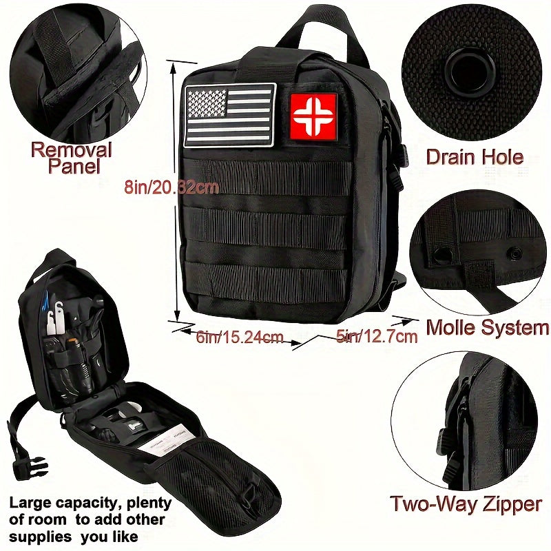 142 Piece Professional Survival Kit With Molle Bag Outdoor Multifunctional Tools For Camping Adventures