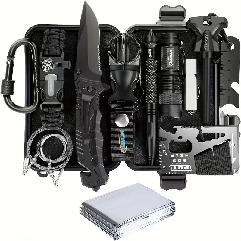 142 Piece Professional Survival Kit With Molle Bag Outdoor Multifunctional Tools For Camping Adventures
