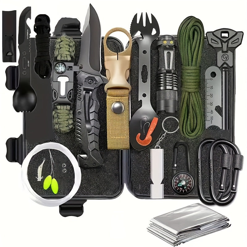 142 Piece Professional Survival Kit With Molle Bag Outdoor Multifunctional Tools For Camping Adventures